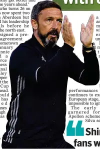  ??  ?? McInnes is impressed with Shinnie and his versatilit­y GUTSY: