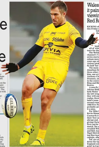  ?? PICTURE: Getty Images ?? Last hurrah: Brock James playing for La Rochelle