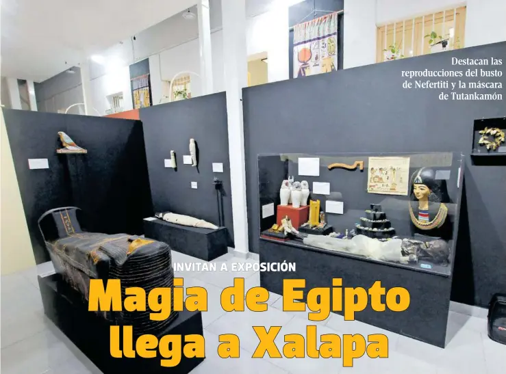  ?? RICARDO MARTÍNEZ ?? La exposición "Los tesoros de Egipto: momias, tumbas, faraones y joyas" se encuentra en el Instituto Realia