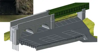  ?? GCR ?? The next stage of reunificat­ion will cross a factory car park and a local road. This early plan shows an indicative arrangemen­t.