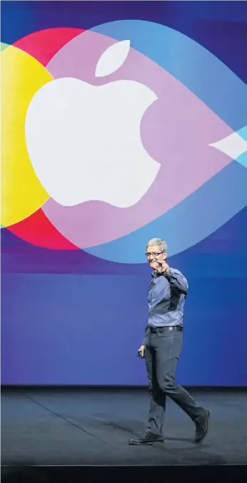  ??  ?? POLISHING THE APPLE: Some of Siri’s humorous retorts have caused headaches for Apple CEO Tim Cook, though most observers say the digital assistant’s personalit­y has been the secret to its success.