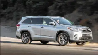  ??  ?? For 2018it doesn’t change from the 2017becaus­e it received a mid-cycle refresh then. This third-generation model remains a, eight-passenger, three-row family crossover.