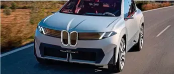  ?? ?? Super smart: A prototype of BMW’s new electric SUV, the Vision Neue Klasse X