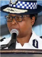  ?? ?? ▲ Acting National Commission­er of Police, Lydia Sijabulisi­we Dlamini.