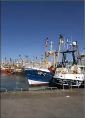  ??  ?? Boats moored up at Kilmore Quay in April 2020.