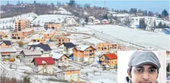  ??  ?? SARAJEVO: A picture taken on Jan 19, 2016 shows several houses under constructi­on in Sarajevo’s suburban area of Blazuj. (Inset) Abdullah Al-Kulaib, the Kuwait co-owner of real estate agency Al-Diyar. — AFP