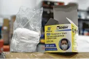  ?? Jonathan Ingalls / Associated Press ?? Millions of fake medical masks, gloves, gowns and other supplies have been found in hospitals across the country, putting lives at risk.