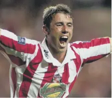  ??  ?? Super Kevin Phillips in the red and white of Sunderland.