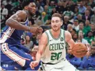  ?? GREG M. COOPER/USA TODAY SPORTS ?? The Celtics’ Gordon Hayward scored 10 Tuesday.