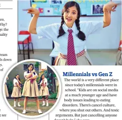  ?? ?? Musician (top) Aditi Ramesh’s debut video, Shakti (above and inset), starts as a schoolgirl’s day dream and the lyrics urge you to let your walls down and see others as fellow human beings