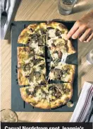  ??  ?? Casual Nordstrom spot Jeannie’s serves roasted-oyster pizza ($19).