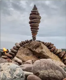  ?? ?? The World Rock Stacking Championsh­ips are coming to Dunbar for the first time