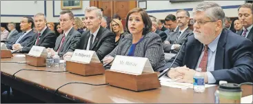  ?? PABLO MARTINEZ MONSIVAIS FILE PHOTO/AP ?? Major U.S. airlines say they limit what you can photograph or capture on video. However, lawyers say the policies might not stand up in court. In this May 2, 2017 photo, American Airlines senior vice-president of customer experience, Kerry Philipovit­ch...