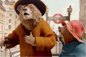  ?? WARNER BROS. ?? Paddington Bear is back to spread more joy and marmalade wherever he goes. Paddington 2, now playing in theatres, features the voices of Imelda Staunton as Aunt Lucy, left, and Ben Whishaw as the friendly Peruvian bear, Paddington.