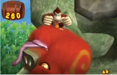  ??  ?? The sheer animal ferocity of DK can be surprising. Stun furry hogs with a sonic boom from your clap and you’re left to pummel them with your fists until they deflate