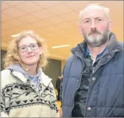  ?? Katie Glavin) (Photo: ?? Minane Bridge locals, Lauren and Cecil Ross, at the Dairygold Annual Tillage Conference 2024.