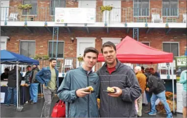  ?? NICHOLAS BUONANNO — NBUONANNO@TROYRECORD.COM ?? The event even brought in people from places like New Hampshire, including, from left, New Hampshire residents Ethan Chenard and Steve Chenard.