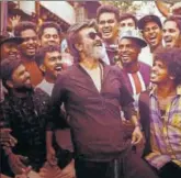  ??  ?? Rajinikant­h in a still from the movie, Kaala.