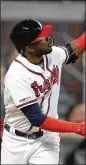  ??  ?? Braves are giving infielder Adeiny Hechavarri­a more playing time to get him ready for the playoffs. He has played in only 23 games and collected 50 plate appearance­s entering Thursday.