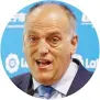  ?? ANSA ?? Javier Tebas, 57 anni presidente Lega calcio