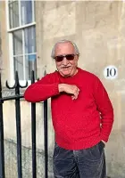  ?? ?? Author John Walker outside his house in The Royal Crescent, left