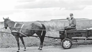  ?? DIANE FRANCIS ?? Land of contrasts. While there are still Ukrainian farmers who work with
horse-drawn carts, Ukraine also boasts a vibrant knowledge economy.