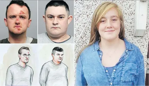  ?? LEICESTERS­HIRE POLICE ?? Luke Harlow, left, and Stephen Beadman were found guilty for their parts in the murder of 15-year-old Kayleigh Haywood.