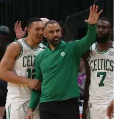  ?? MAtt stonE / Boston HErAld ?? WHO’S IN, WHO’S OUT? Celtics coach Ime Udoka has plenty of decisions to make on how to handle the final three games of the regular season.