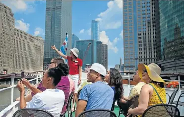  ?? Picture: architectu­re.org ?? CONCRETE PLANS Tourists enjoy a river cruise with the Architectu­ral Foundation.