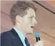  ?? ANTHONY MAN/STAFF ?? “Our children wake up every morning where nearly 100 lives will be lost to guns by the time they go to bed,” U.S. Rep. Joe Kennedy told the Fort Lauderdale audience.