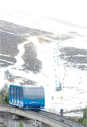  ?? Photograph by Sandy McCook ?? MISSED: Cairngorm Funicular Railway is out of action.