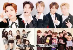  ??  ?? NCT Dream, NOIR at APRIL