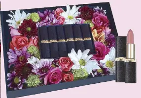  ??  ?? For Valentine’s, L’Oreal Paris is offering limited-edition personaliz­ed Makeup Bouquets — your lady’s favorite lipsticks boxed with flowers and chocolates — available at select L’Oréal Paris makeup counters on Feb. 13 and 14.