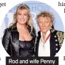  ?? ?? Rod and wife Penny Lancaster at the Brits last year
