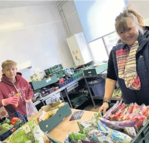  ?? Picture: Impact 242 Crosshands Foodbank ?? A Carmarthen food bank is using donations of fresh food from Tesco to help even more people in need across the local community.