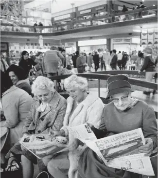  ?? Photo / NZME archive ?? Shopping, 1970s style. We’ve moved on since then, but right now, many of the goods we want are likely to be sitting in a container, not in the store.