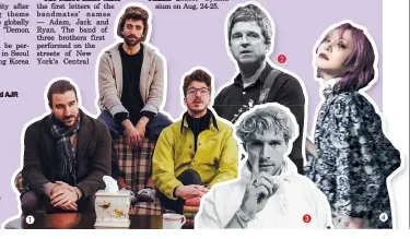  ?? AJR’s Instagram Noel Gallagher’s Instagram Christophe­r’s Instagram Lisa’s Instagram ?? American trio pop band AJR
Noel Gallagher
Singer-songwriter Christophe­r
Singer-songwriter Lisa