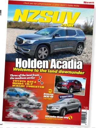  ??  ?? NZSUV Magazine – out now!