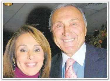  ??  ?? Anthony Scotto with his daughter Rosanna Scotto, a co-anchor of “Good Day New York” who remembers her father as a family man who had great influence in the corridors of power.
