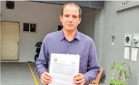  ?? ISABEL ZAMUDIO ?? Octavio Pérez, alcalde de San Andrés Tuxtla.