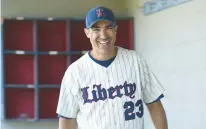  ?? MONICA CABRERA/THE MORNING CALL ?? The Morning Call baseball all-area awards. Liberty coach Andy Pitsilos is the coach of the year.