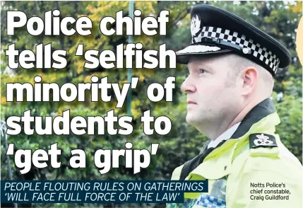  ??  ?? Notts Police’s chief constable, Craig Guildford