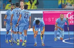  ?? AFP PHOTO ?? The Indian men’s hockey team failed to get a medal at the Commonweal­th Games for the first time in 12 years. They had got silver in Delhi 2010 and Glasgow 2014