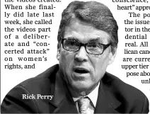 ??  ?? Rick Perry