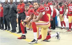  ?? THEARON W. HENDERSON GETTY IMAGES FILE PHOTO ?? People who know say Colin Kaepernick, despite advancing a collusion case against the NFL, is still working out and still wants to play.