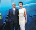  ?? REUTERS ?? Cast members Jason Statham and Li Bingbing at the premiere of The Meg in Los Angeles, California.