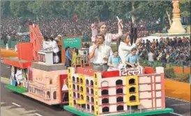  ?? PTI FILE PHOTO ?? Last year, the Delhi tableau depicted the AAP government’s education reforms.