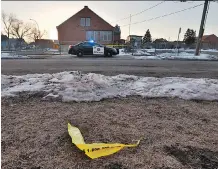  ?? GAVIN YOUNG/FILES ?? The scene of an officer-involved shooting in Bridgeland on April 10. The police watchdog has refused to name the attacker.