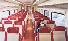  ?? Tyler Sizemore / Hearst Connecticu­t Media ?? New Haven Line ridership is down 80 percent and service has been reduced 38 percent as the railroad awaits crucial federal aid.
