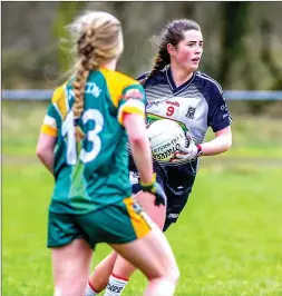  ??  ?? Sinead Regan of Sligo in action against Meath at Cloonacool last Saturday.